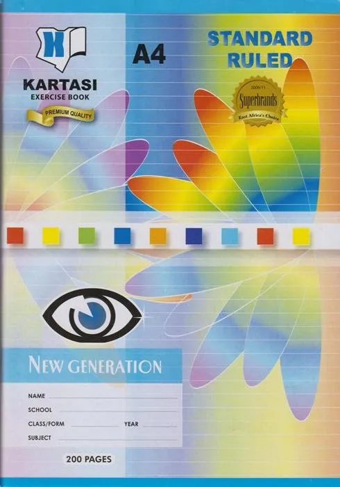 Kartasi A4 Exercise Book 200 Pages Square