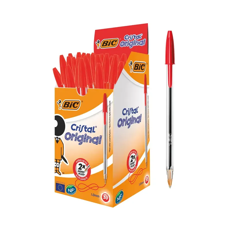 Bic Ballpoint Pen Red (Box of 50)