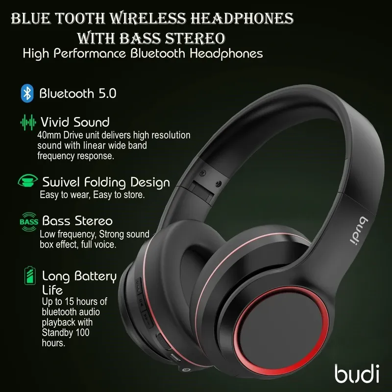 Budi Bluetooth Headphone Premium