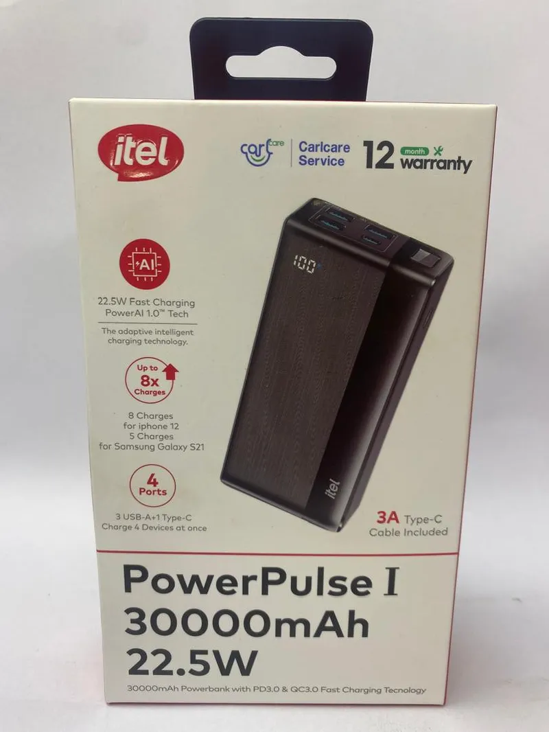 Itel Power Bank 30000mAh