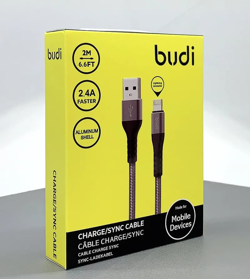 Budi Lightning Cable 2M Fast Charging