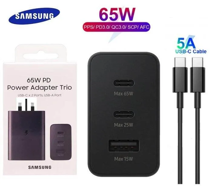 Samsung Fast Charger 65W with Cable
